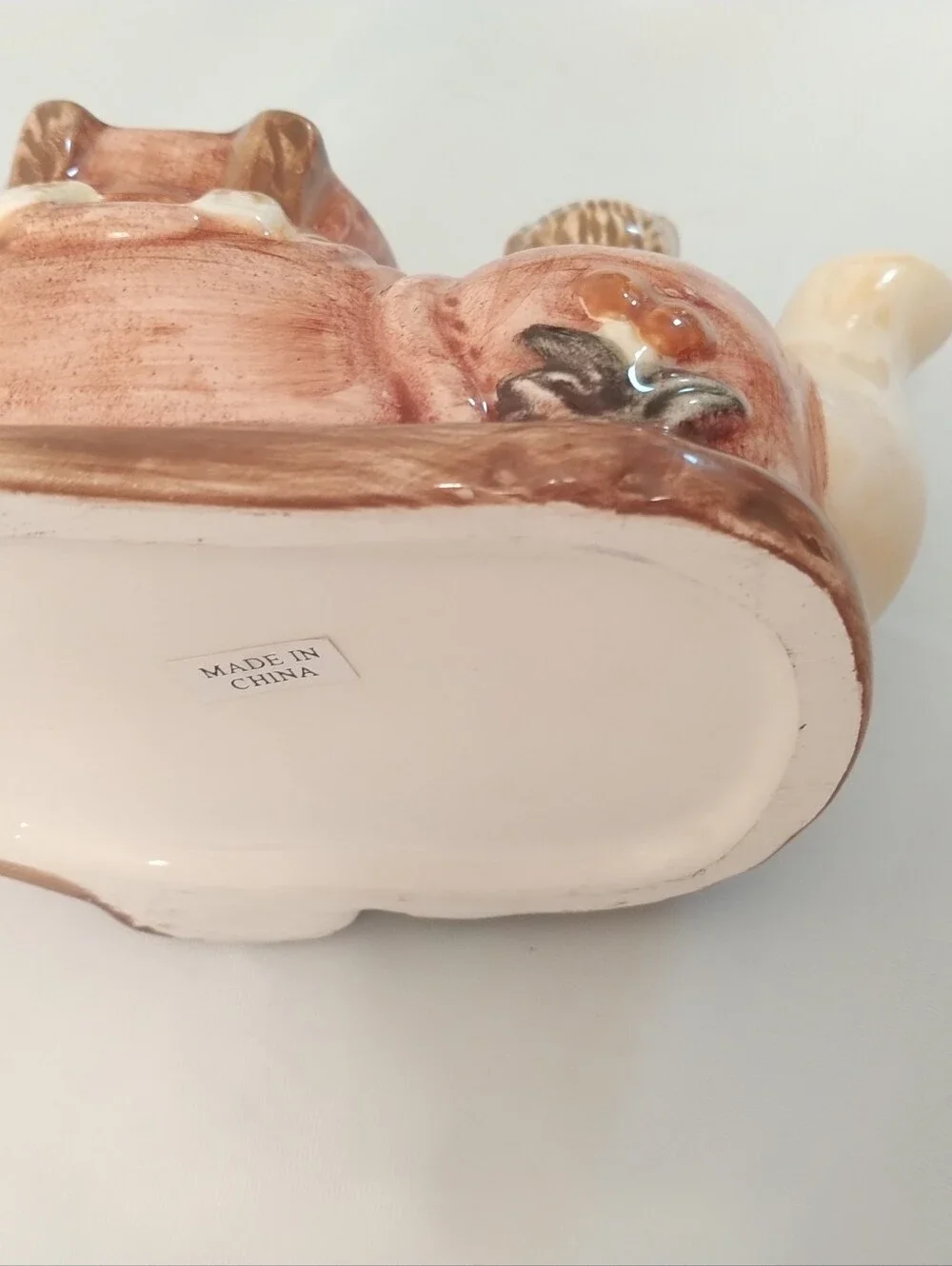 Mini Teapot Teddybear Family In A Shoe Storybook Ceramic Collectibles Teddy
